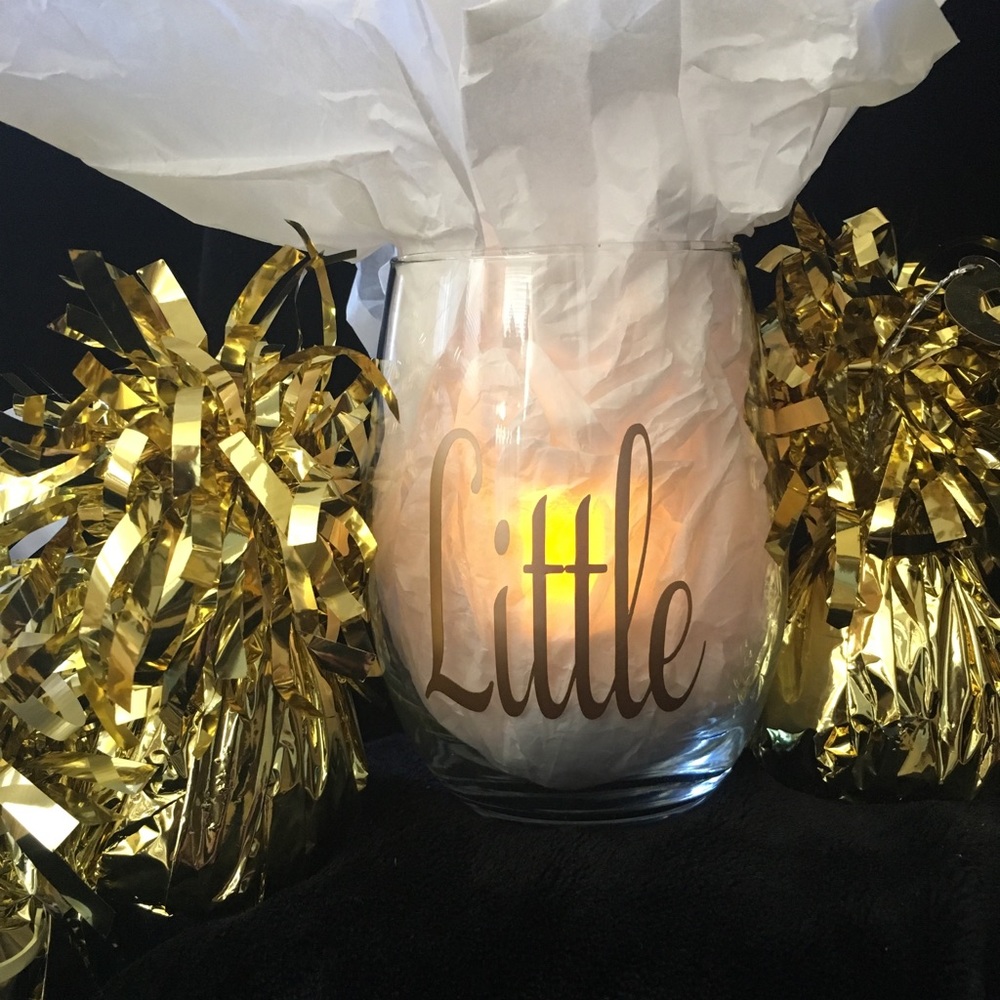Sorority Little Sister Wine Glass